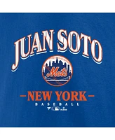 Fanatics Men's Juan Soto Royal New York Mets Arched Wordmark T-Shirt