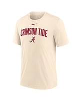 Nike Men's Cream Alabama Crimson Tide Natural Arch Logo Tri-Blend T-Shirt