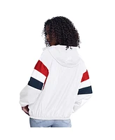 G-iii Sports by Carl Banks Women's White Florida Panthers Game News Oversized Full-Zip Hoodie Jacket