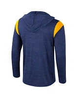 Colosseum Men's Navy West Virginia Mountaineers Dozer Half-Zip Windshirt