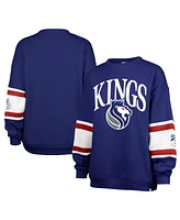 '47 Brand Women's Royal Sacramento Kings 2024/25 City Edition Steadfast Paneled Pullover Sweatshirt