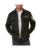 Fanatics Men's Olive Oregon Ducks Corduroy Full-Button Shacket