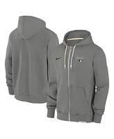 Nike Men's Charcoal New York Yankees Authentic Collection Travel Performance Full-Zip Hoodie