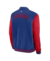 Nike Men's Royal/Red Chicago Cubs Authentic Collection Dugout Full-Zip Bomber Jacket
