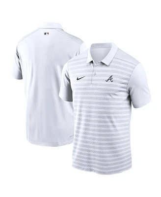 Nike Men's White Atlanta Braves Authentic Collection Victory Performance Polo Shirt