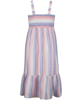 Calvin Klein Big Girls Printed Stripe Sundress