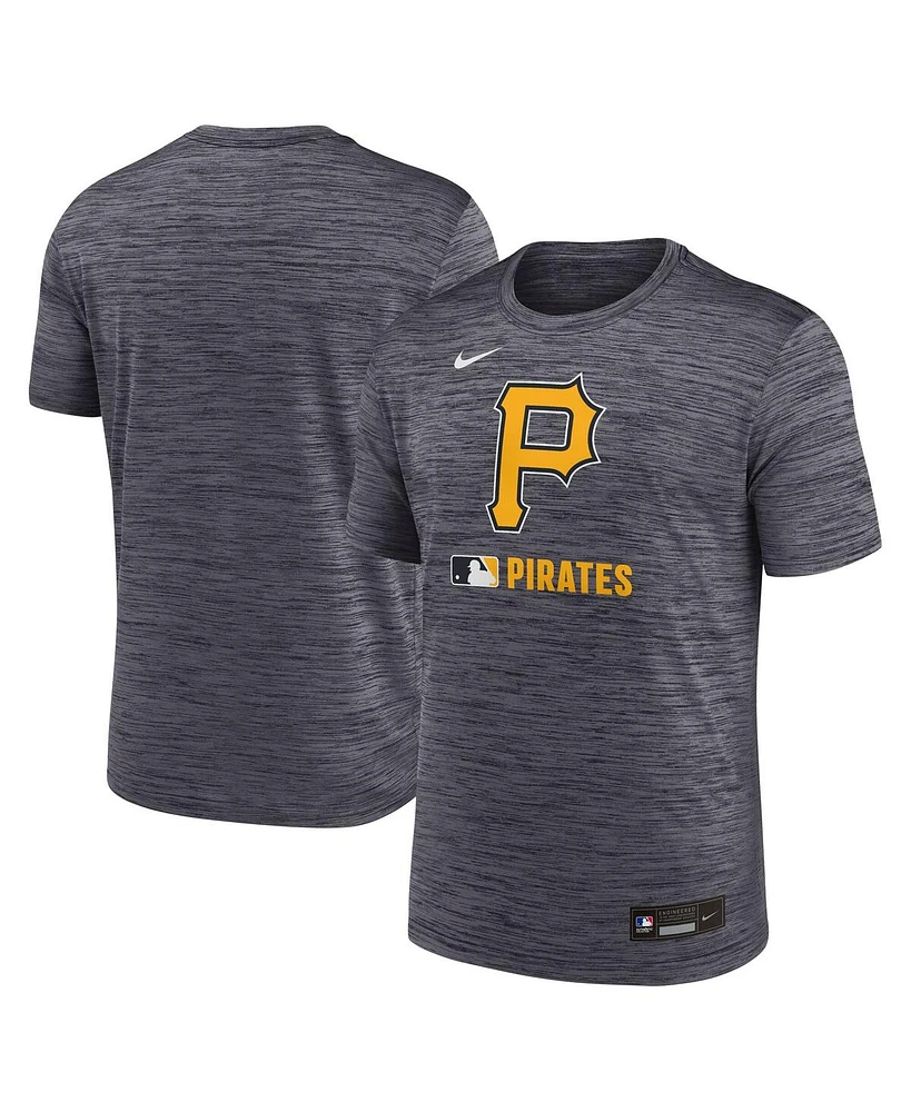 Nike Men's Black Pittsburgh Pirates Authentic Collection Velocity Performance Practice T-Shirt