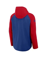 Nike Men's Royal/Red Philadelphia Phillies Authentic Collection Raglan Performance Full-Zip Jacket