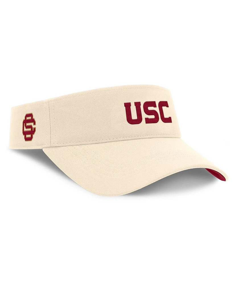 Nike Men's Natural Usc Trojans Primetime Ace Adjustable Visor Hat