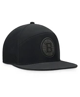 Fanatics Men's Black Boston Bruins Front Office Adjustable Hat