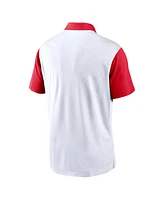 Nike Men's White Georgia Bulldogs Campus Pattern Vapor Performance Polo Shirt
