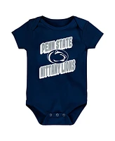 Outerstuff Newborn Navy Penn State Nittany Lions Sunday Comics Bodysuit 3-Pack