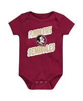 Outerstuff Newborn Garnet Florida State Seminoles Sunday Comics Bodysuit 3-Pack