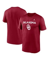 Jordan Men's Crimson Oklahoma Sooners Lockup Legend Performance T-Shirt