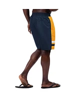 G-iii Sports by Carl Banks Men's Navy Milwaukee Brewers Anchor Swim Trunks Shorts