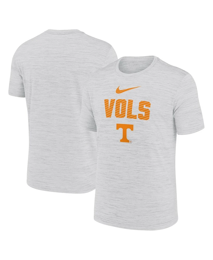 Nike Men's White Tennessee Volunteers Campus Slant Velocity Performance T-Shirt