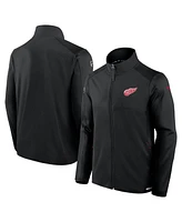 Fanatics Men's Black Detroit Red Wings Authentic Pro Rink Fleece Full-Zip Jacket