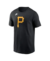 Nike Men's Black Pittsburgh Pirates Cooperstown Collection Team Logo T-Shirt