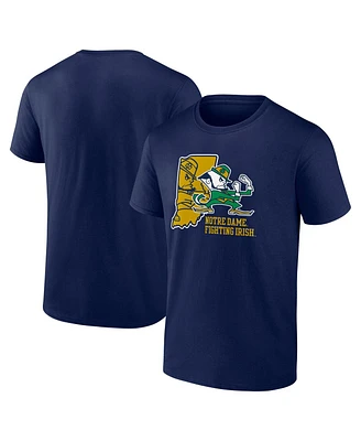 Fanatics Men's Navy Notre Dame Fighting Irish State Lock T-Shirt
