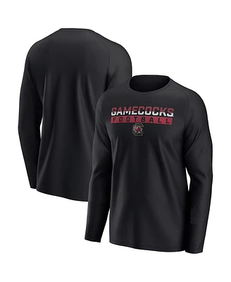 Fanatics Men's Black South Carolina Gamecocks Weekend Favorite Raglan Long Sleeve T-Shirt
