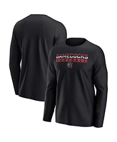 Fanatics Men's Black South Carolina Gamecocks Weekend Favorite Raglan Long Sleeve T-Shirt