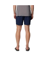 Columbia Men's Navy West Virginia Mountaineers Pfg Terminal Roamer Omni-Shade Stretch Shorts