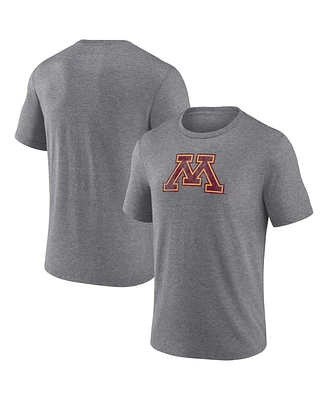 Fanatics Men's Gray Minnesota Golden Gophers Classical Primary Logo Tri-Blend T-Shirt