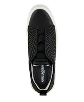 Karl Lagerfeld Paris Men's Front Crossed Slip On Sneakers