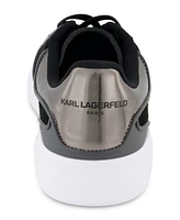 Karl Lagerfeld Paris Men's Side Patch Court Lace Up Sneakers