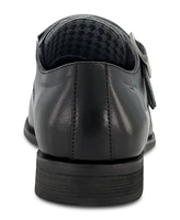 Karl Lagerfeld Paris Men's Double Monk Cap Toe Dress Shoe