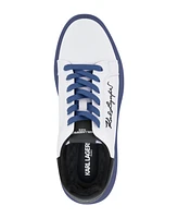 Karl Lagerfeld Paris Men's Embroidered Signature Logo Sneakers