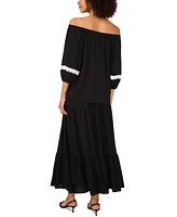Sam & Jess Women's Lace-Trim Off-The-Shoulder Top