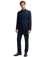 Boss by Hugo Men's 2 Piece Performance-Stretch Seersucker Suit