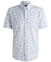 Boss by Hugo Men's Cotton-Blend Slim-Fit Dress Shirt