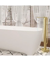 Modern Freestanding Bathtub Faucet with Hand Shower - Anti-Scald, Durable, and Easy to Install