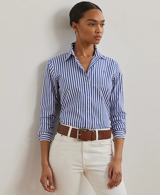 Lauren Ralph Lauren Women's Classic-Fit Striped Broadcloth Shirt