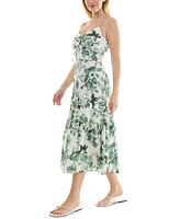 Trixxi Juniors' V-Neck Bow-Front Sleeveless Midi Dress