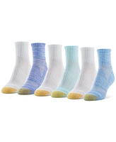 Gold Toe Women's 6-Pk. Sport Half-Cushion Quarter Socks 5825S5