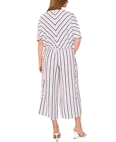 Sam & Jess Petite Striped Pull-On Pants