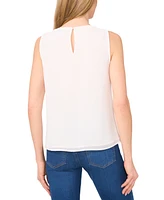 CeCe Women's Scalloped-Bib Sleeveless Top