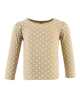 Hudson Baby Girls Thermal Long Sleeve Tees 5pk, Acorn Botanical, 18-24 Months
