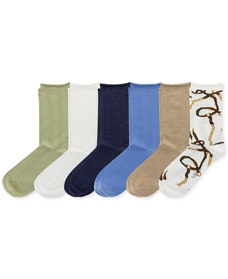Lauren Ralph Lauren Women's 6-Pk. Bridle Roll-Top Socks L3226PK2