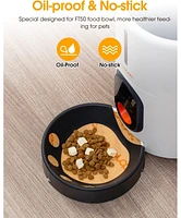 Automatic Pet Feeder Bowl Disposable Paper Liners Set, 45 Pcs Replaceable Paper & 1 Clip Keep Food Bowl Wash-Free and Clean, Suitablefor FT50 Barn Aut