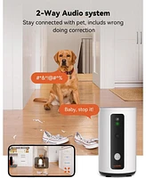 Dog Camera D01 Plus, 5G WiFi Pet Camera with Treat Tossing, 1080P Hd with Night Vision for Pet Viewing, Two Way Audio Communication Designed for Dogs