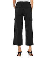 Liverpool Los Angeles Petite High-Rise Cropped Wide-Leg Pants