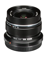 Olympus M.Zuiko Digital Ed 12mm f/2 Lens for Micro Four Thirds, Black