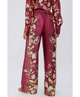 Raishma Studio Women's Lauren Burgundy Trousers