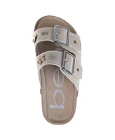 Bebe Little Girls Footbed with Stay Put Straps and Multi Charms Sandals