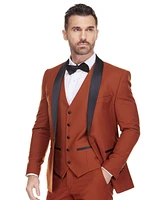 Gino Vitale Men's 3-Piece Slim Fit Shawl Lapel Tuxedo
