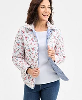Style & Co Women's Reversible Quilted Shacket, Exclusively at Macy's